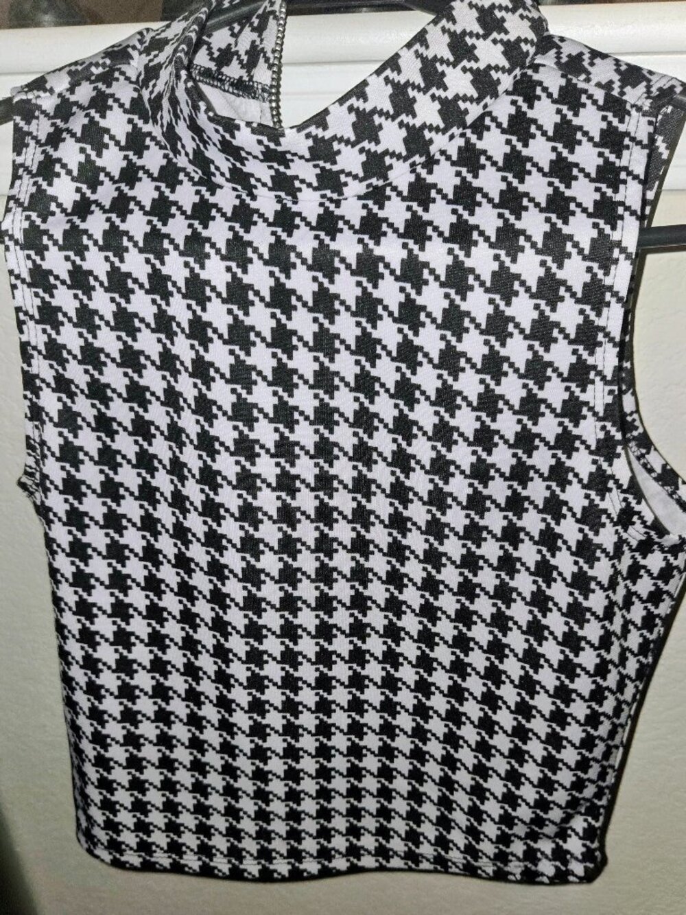 Houndstooth Crop Top